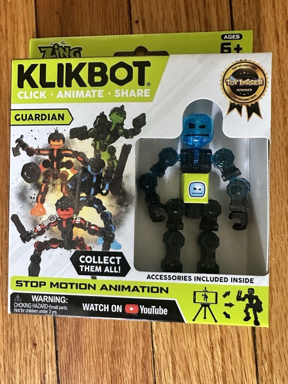 Klikbot Stop Motion Animation Figure - Guardian - Barrage - Zing - NEW!